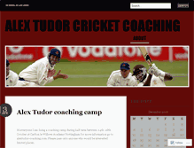 Tablet Screenshot of alextudorcricketcoaching.wordpress.com