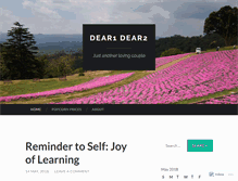 Tablet Screenshot of dear1dear2.wordpress.com