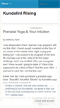 Mobile Screenshot of kundalinirisingyoga.wordpress.com