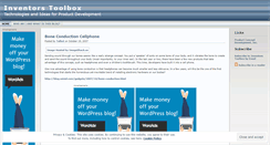 Desktop Screenshot of inventorstoolbox.wordpress.com