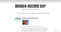 Desktop Screenshot of brokenrecordboy.wordpress.com