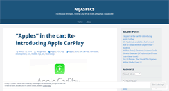 Desktop Screenshot of nijaspecs.wordpress.com