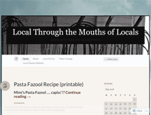 Tablet Screenshot of localmouths.wordpress.com