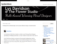 Tablet Screenshot of lysdavidson.wordpress.com