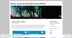 Desktop Screenshot of njfilmmakersforum.wordpress.com