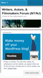 Mobile Screenshot of njfilmmakersforum.wordpress.com