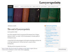 Tablet Screenshot of lawyer1point9.wordpress.com
