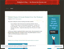 Tablet Screenshot of hedgeless.wordpress.com