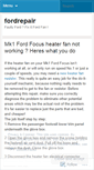 Mobile Screenshot of fordrepair.wordpress.com