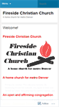 Mobile Screenshot of firesidechristian.wordpress.com