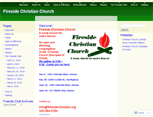 Tablet Screenshot of firesidechristian.wordpress.com