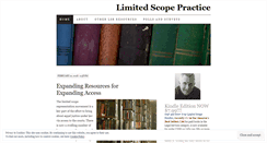 Desktop Screenshot of limitedscopepractice.wordpress.com