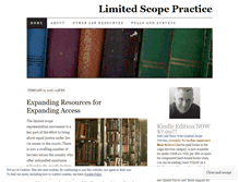 Tablet Screenshot of limitedscopepractice.wordpress.com