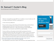 Tablet Screenshot of drsamhunter.wordpress.com