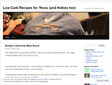 Tablet Screenshot of lowcarbhoo.wordpress.com