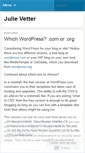 Mobile Screenshot of julievetter.wordpress.com