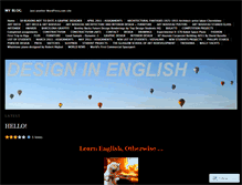 Tablet Screenshot of designinenglish.wordpress.com