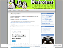 Tablet Screenshot of distrotest.wordpress.com