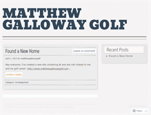 Tablet Screenshot of matthewgallowaygolf.wordpress.com