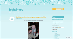 Desktop Screenshot of bighairnerd.wordpress.com