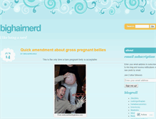Tablet Screenshot of bighairnerd.wordpress.com