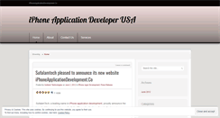 Desktop Screenshot of iphoneapplicationdeveloperusa.wordpress.com