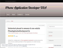 Tablet Screenshot of iphoneapplicationdeveloperusa.wordpress.com