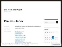 Tablet Screenshot of lifefromthepulpit.wordpress.com