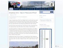 Tablet Screenshot of dreamtour2012.wordpress.com