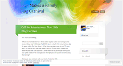 Desktop Screenshot of lovemakesafamilyblogcarnival.wordpress.com