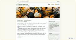 Desktop Screenshot of criticaleating.wordpress.com