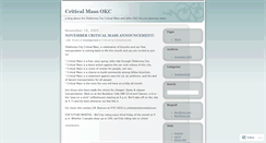 Desktop Screenshot of criticalmassokc.wordpress.com