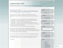 Tablet Screenshot of criticalmassokc.wordpress.com