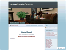 Tablet Screenshot of ambianceinteractive.wordpress.com