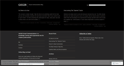 Desktop Screenshot of gieger.wordpress.com