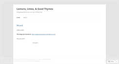 Desktop Screenshot of lemonslimesandgoodthymes.wordpress.com