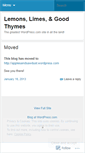 Mobile Screenshot of lemonslimesandgoodthymes.wordpress.com