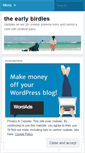 Mobile Screenshot of earlybirdies.wordpress.com