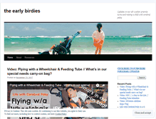 Tablet Screenshot of earlybirdies.wordpress.com