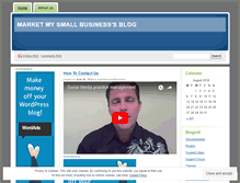 Tablet Screenshot of marketmysmallbusiness.wordpress.com