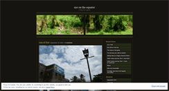 Desktop Screenshot of eyeontheequator.wordpress.com