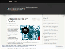 Tablet Screenshot of blevinsbicycleco.wordpress.com