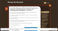 Desktop Screenshot of disruptthenarrative.wordpress.com