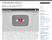 Tablet Screenshot of andrewbreitbartmallcop.wordpress.com