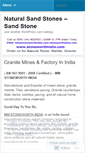 Mobile Screenshot of naturalsandstones.wordpress.com