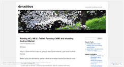 Desktop Screenshot of donadithya.wordpress.com