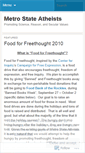 Mobile Screenshot of metrostateatheists.wordpress.com