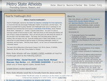 Tablet Screenshot of metrostateatheists.wordpress.com