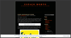 Desktop Screenshot of espacomorto.wordpress.com