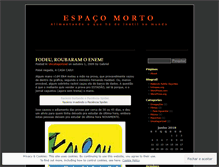 Tablet Screenshot of espacomorto.wordpress.com